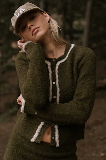 Remy Contrast Cardigan - FINAL SALE