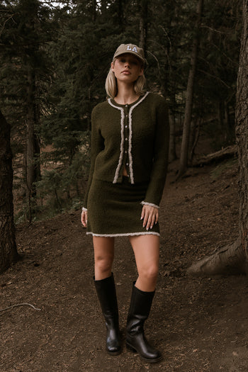 Remy Contrast Cardigan - FINAL SALE