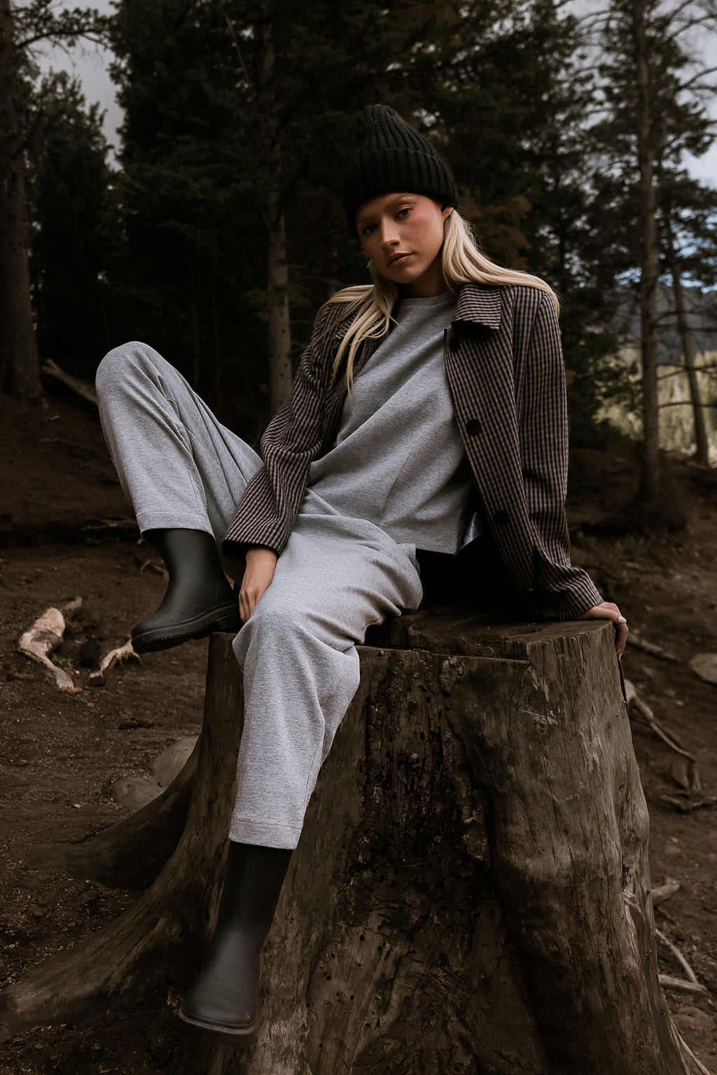 Benji Muscle Tee in Grey