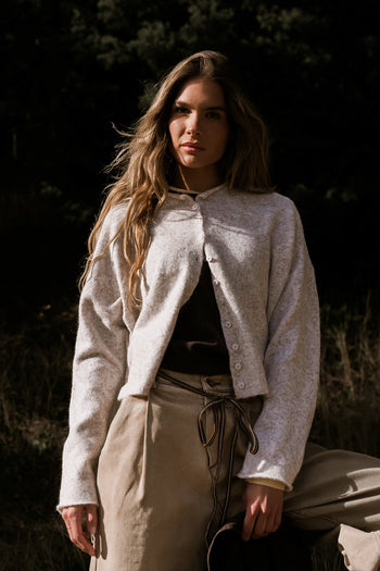 Maci Cardigan in Grey - FINAL SALE