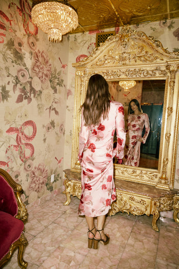 Melody Ultra Maxi Dress in Mauve