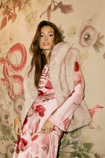 Melody Ultra Maxi Dress in Mauve