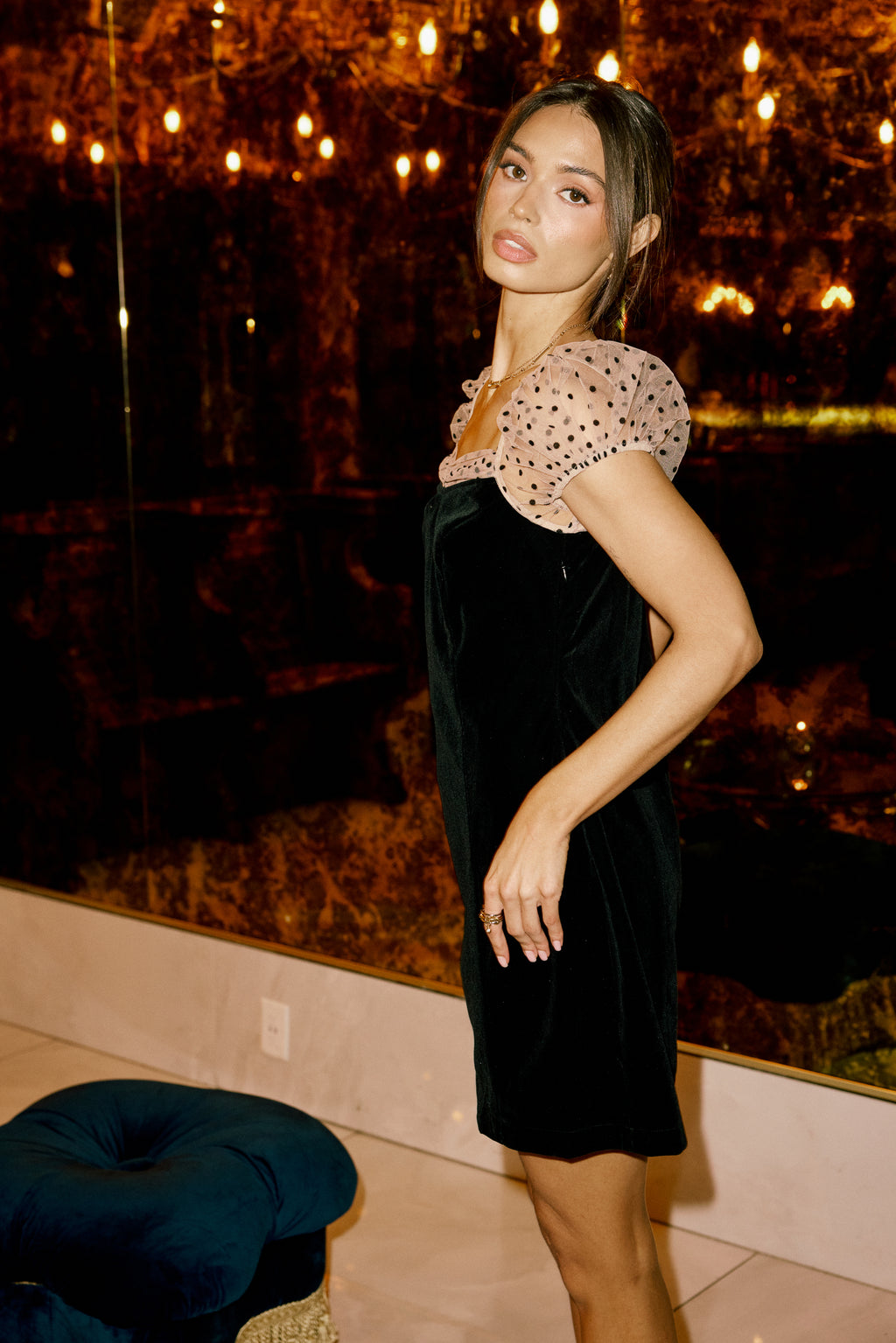 Darren Polka Dot Mini Dress