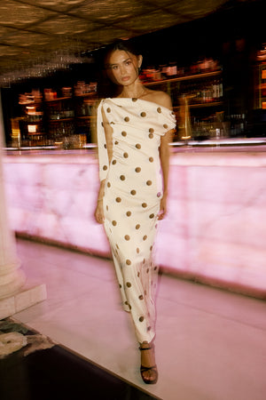 Brenda Polka Dot Maxi Dress