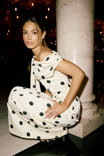 Brenda Polka Dot Maxi Dress