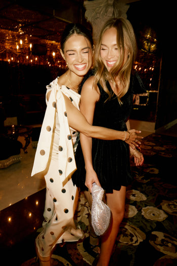 Liora Velvet Mini Dress in Black