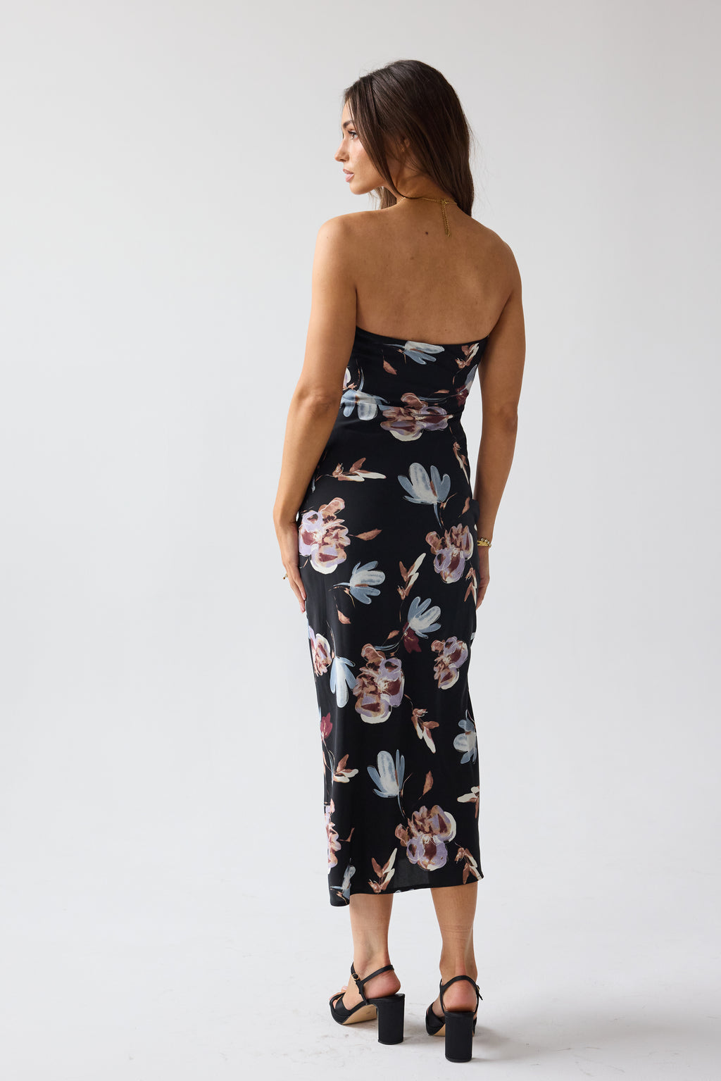 bhme Kendall Strapless Midi Dress in Black - Size Large, Non Stretch Material bhme Kendall Strapless Midi Dress in Black - Size Large, Non Stretch Material
