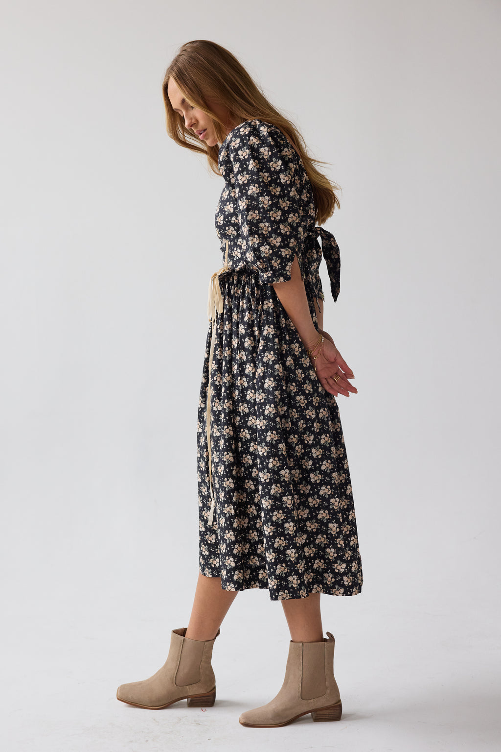 knee length dresses for ladies Gloria Embroidered Midi Dress main image 1