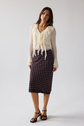 Joy Ruffle Top in Ivory - FINAL SALE