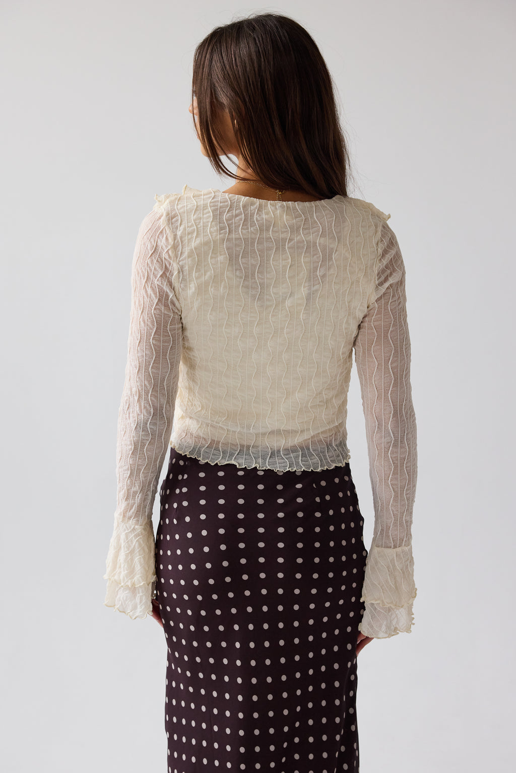 Joy Ruffle Top in Ivory - FINAL SALE