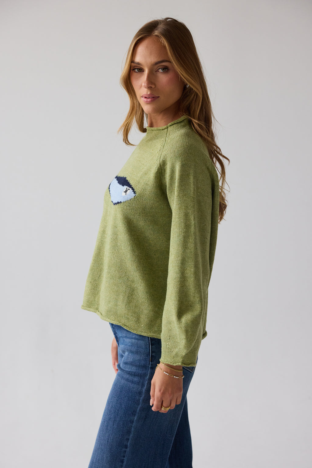 Brady Knit Sweater in Green