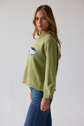 Brady Knit Sweater in Green