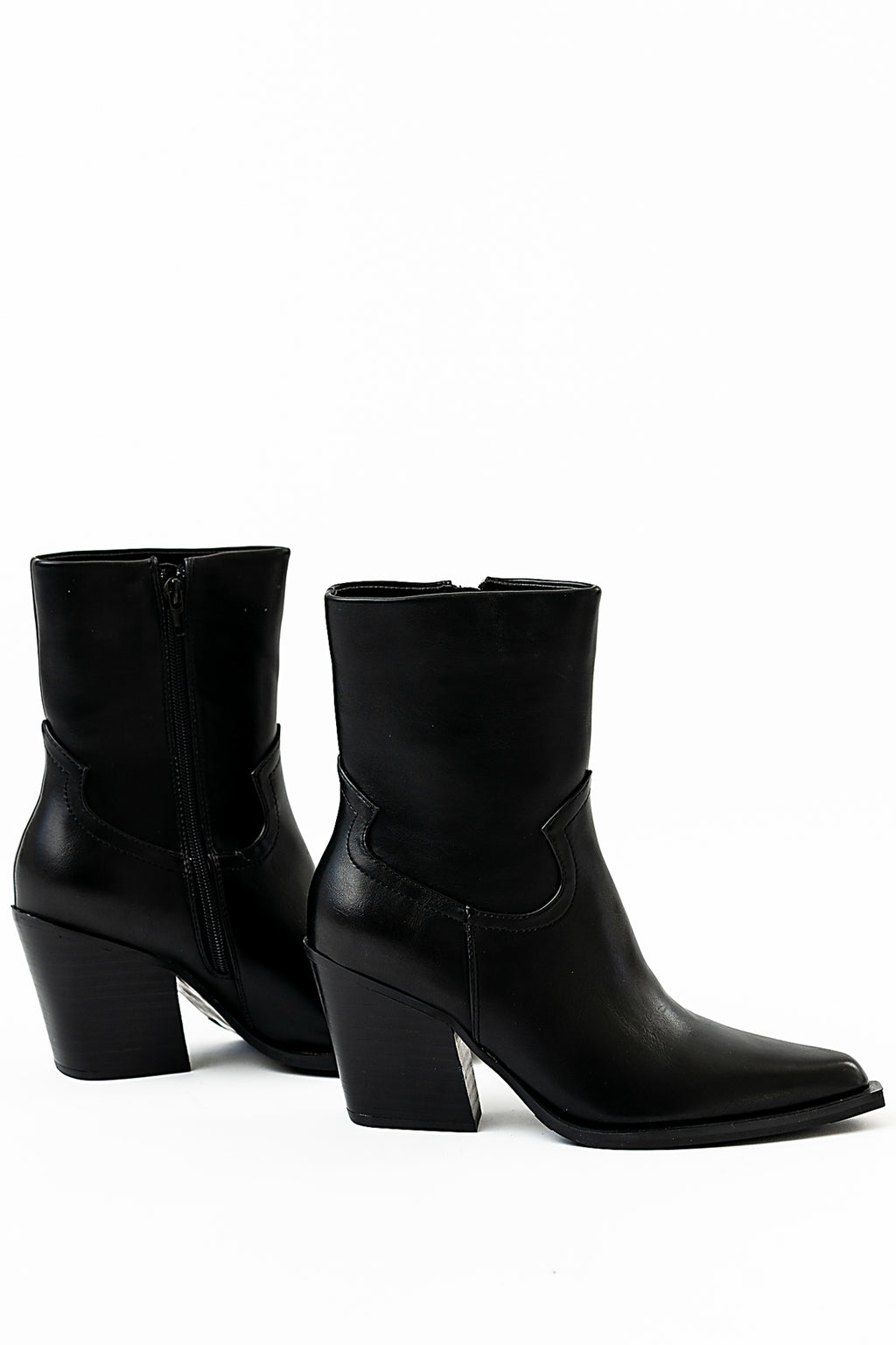 Victoria Angled Heel Boots
