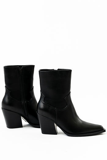 Victoria Angled Heel Boots