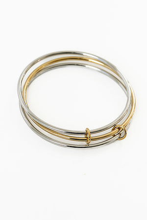 Brayden Two Toned Bangle