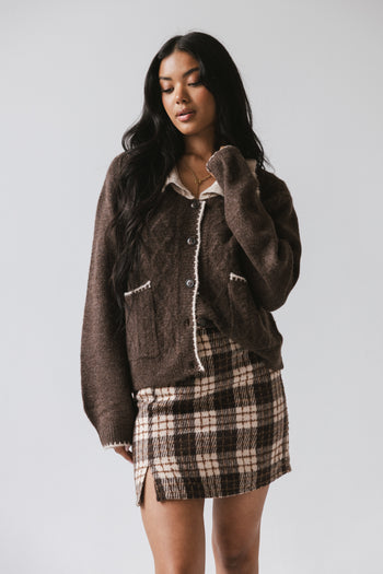 Brody Contrast Cardigan - FINAL SALE