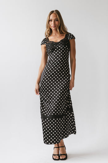 Marianna Polka Dot Maxi Dress