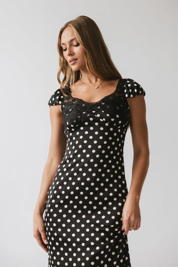 Marianna Polka Dot Maxi Dress