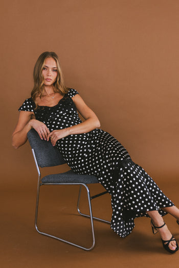 Marianna Polka Dot Maxi Dress