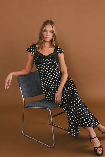 Marianna Polka Dot Maxi Dress