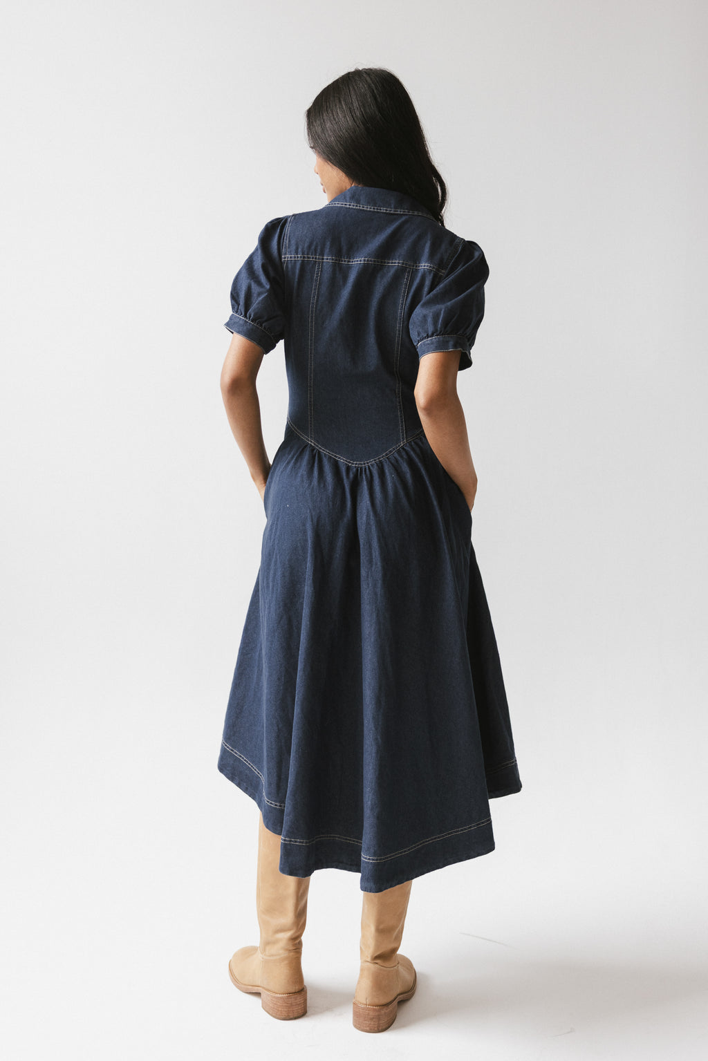 Ivan Denim Midi Dress - FINAL SALE