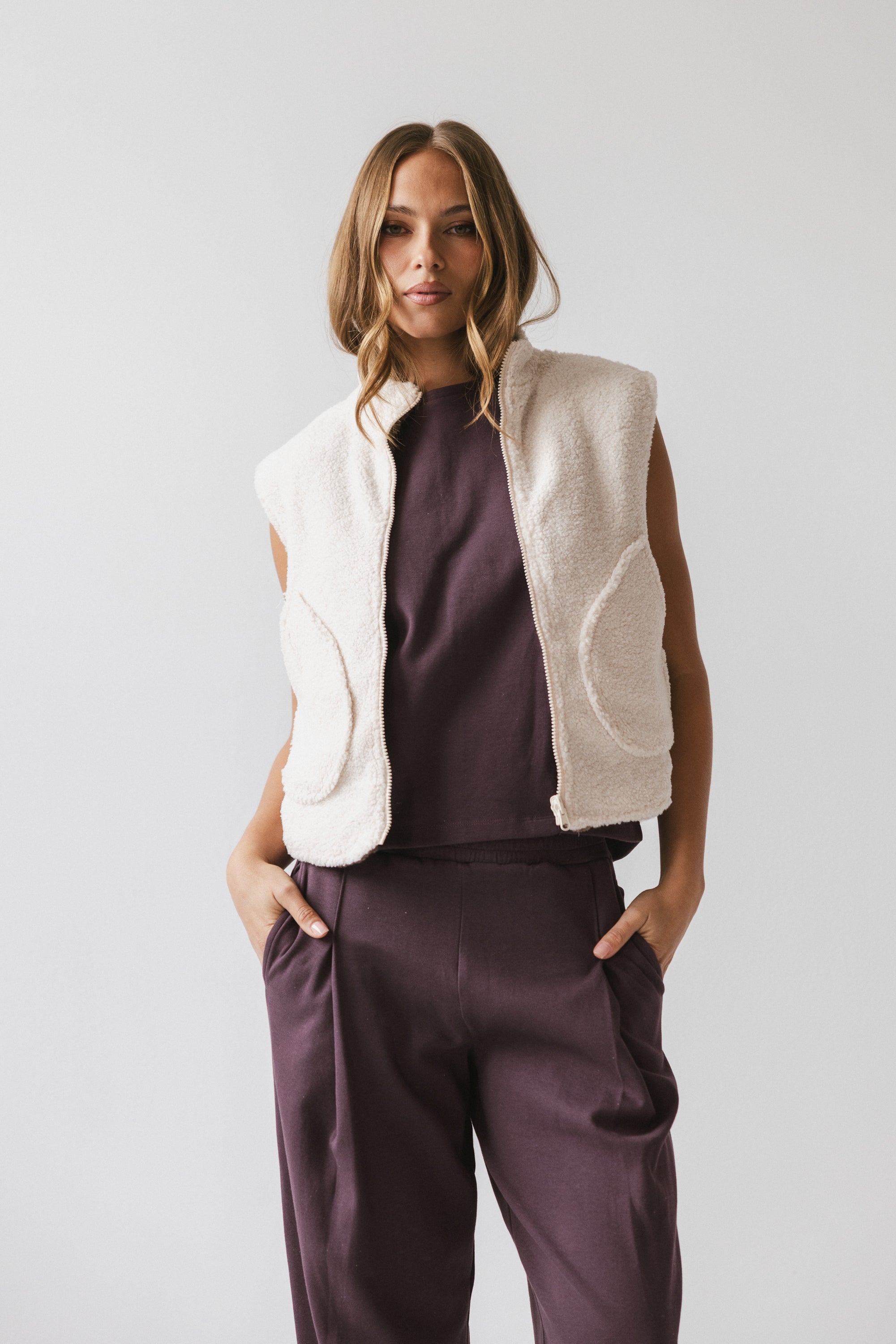 Maddox Reversible Sherpa Vest - FINAL SALE