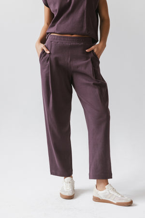 Benji Barrel Sweatpants in Plum - FINAL SALE