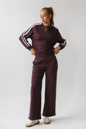 Mickey Sweatshirt in Burgundy - FINAL SALE