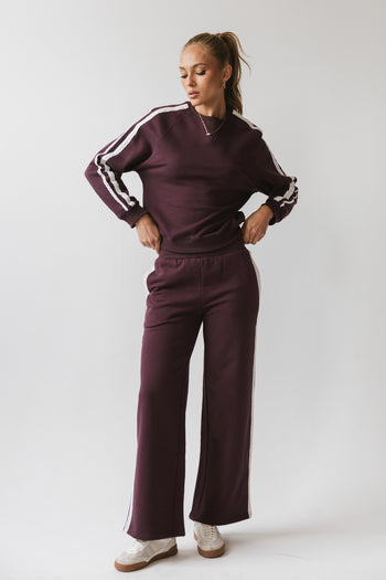 Mickey Sweatshirt in Burgundy - FINAL SALE