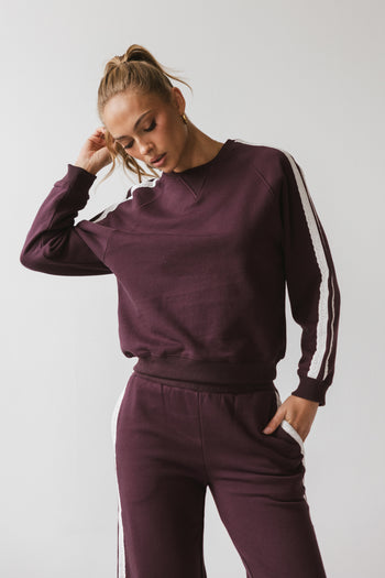 Mickey Sweatshirt in Burgundy - FINAL SALE