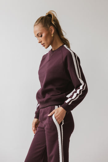 Mickey Sweatshirt in Burgundy - FINAL SALE
