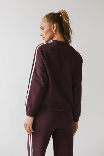Mickey Sweatshirt in Burgundy - FINAL SALE