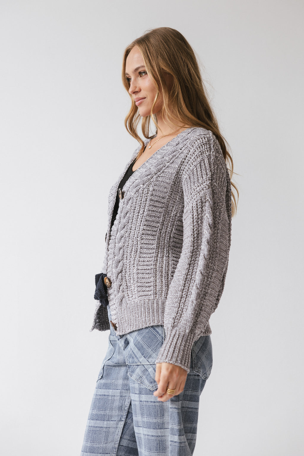 Brett Oversized Cardigan in Grey - FINAL SALE