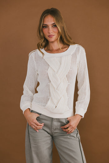 Brynn Braided Sweater - FINAL SALE