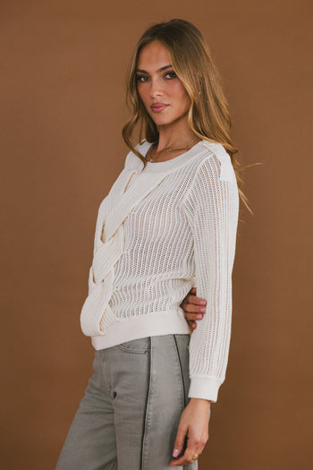 Brynn Braided Sweater - FINAL SALE
