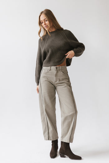 Shayla Knit Sweater in Charcoal - FINAL SALE