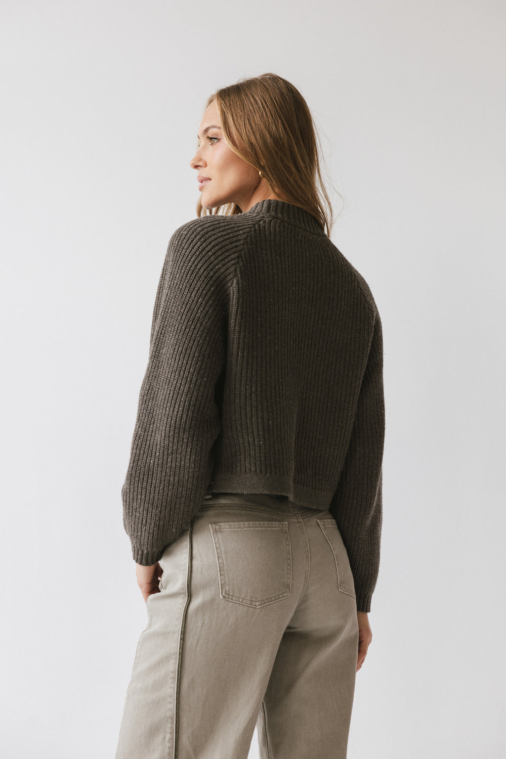 Shayla Knit Sweater in Charcoal - FINAL SALE