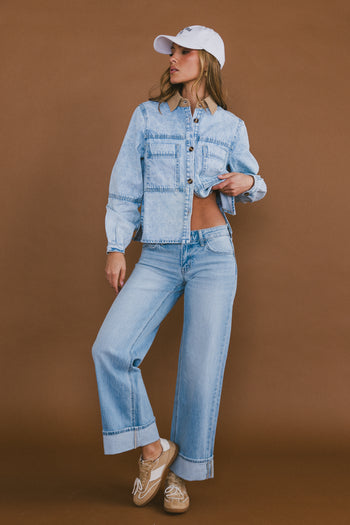 Andy Contrast Denim Jacket