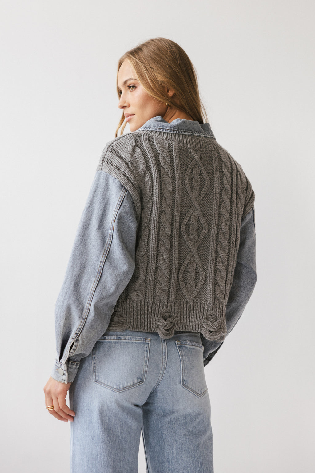 Selena Mixed Media Sweater - FINAL SALE