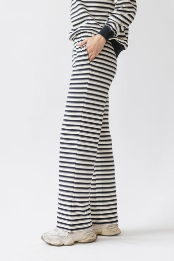 striped pants with pockets