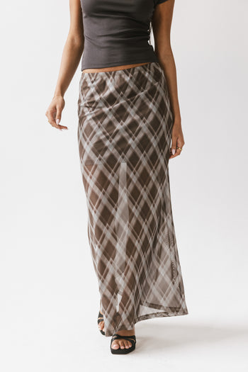 Cecily Plaid Midi Skirt - FINAL SALE