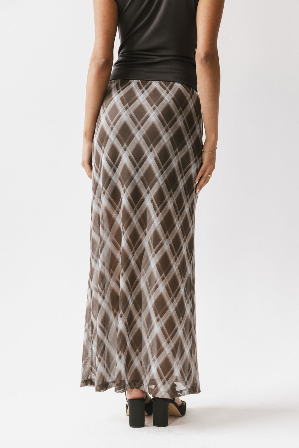 Cecily Plaid Midi Skirt - FINAL SALE