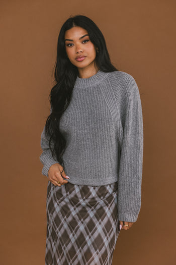 Shayla Knit Sweater in Grey - FINAL SALE