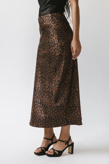 Camille Leopard Maxi Skirt