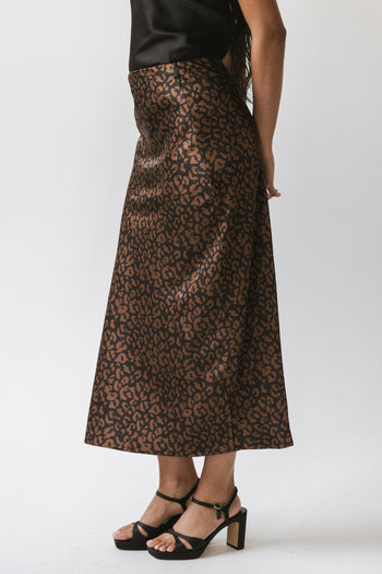 Camille Leopard Maxi Skirt