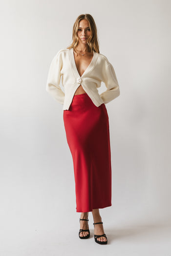 Minnie Knit Cardigan in Cream