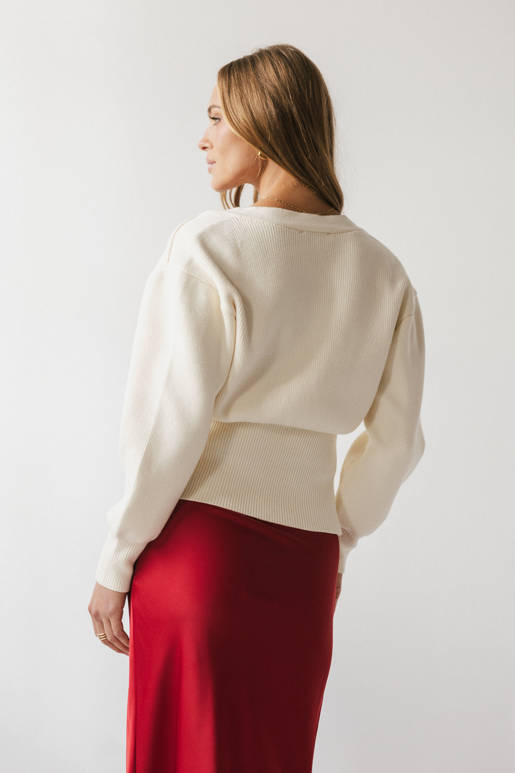 Minnie Knit Cardigan in Cream