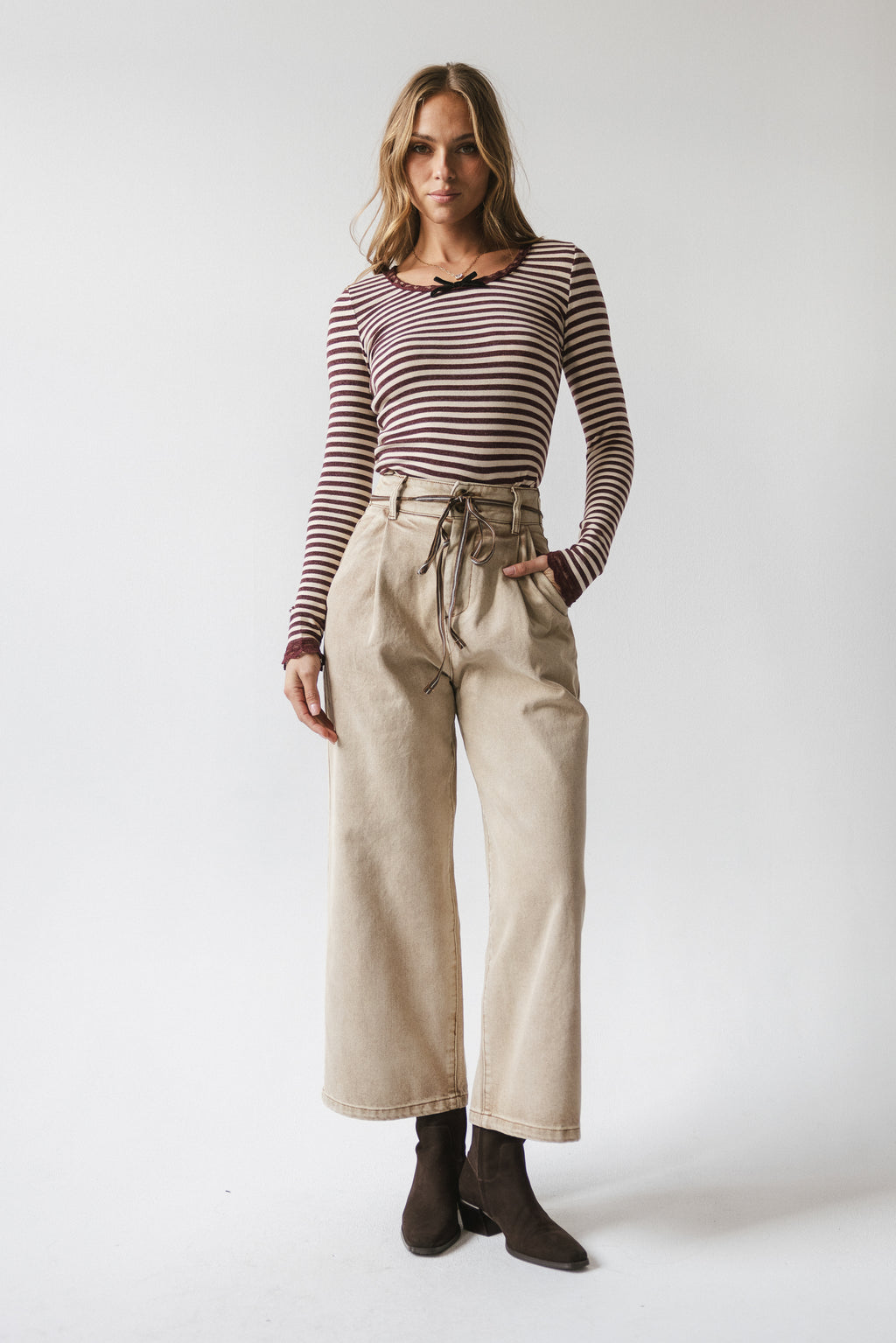Jovie Pleated Wide Leg Pants - FINAL SALE