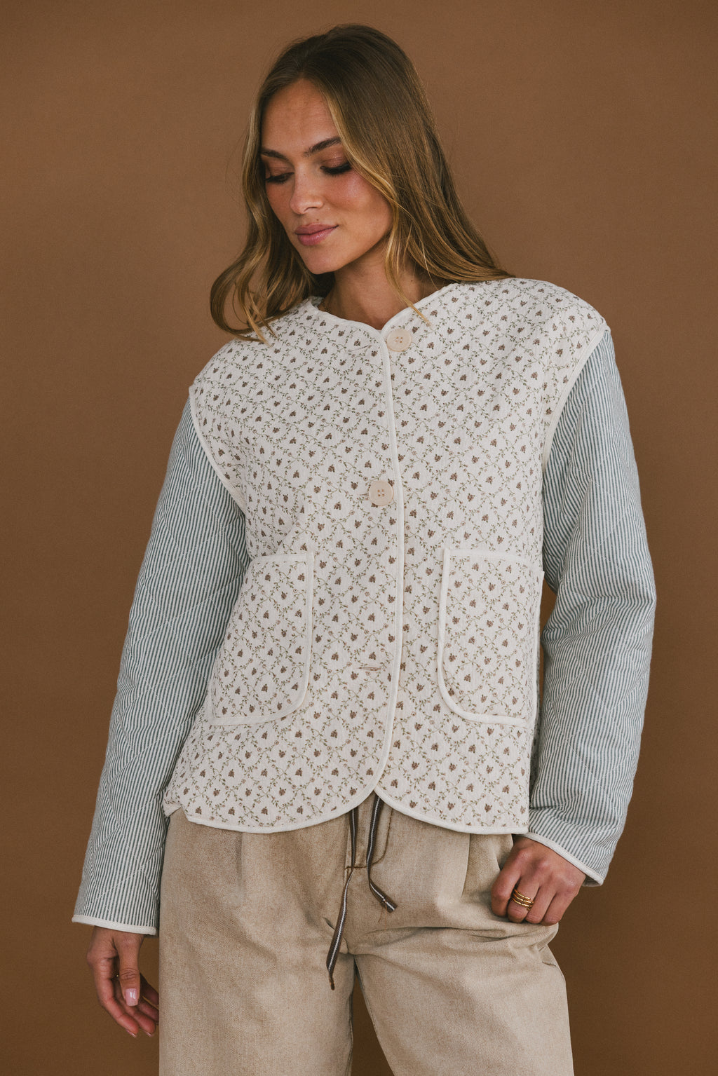 Lucas Quilted Jacket in Forest