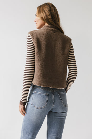 Maddox Reversible Sherpa Vest - FINAL SALE